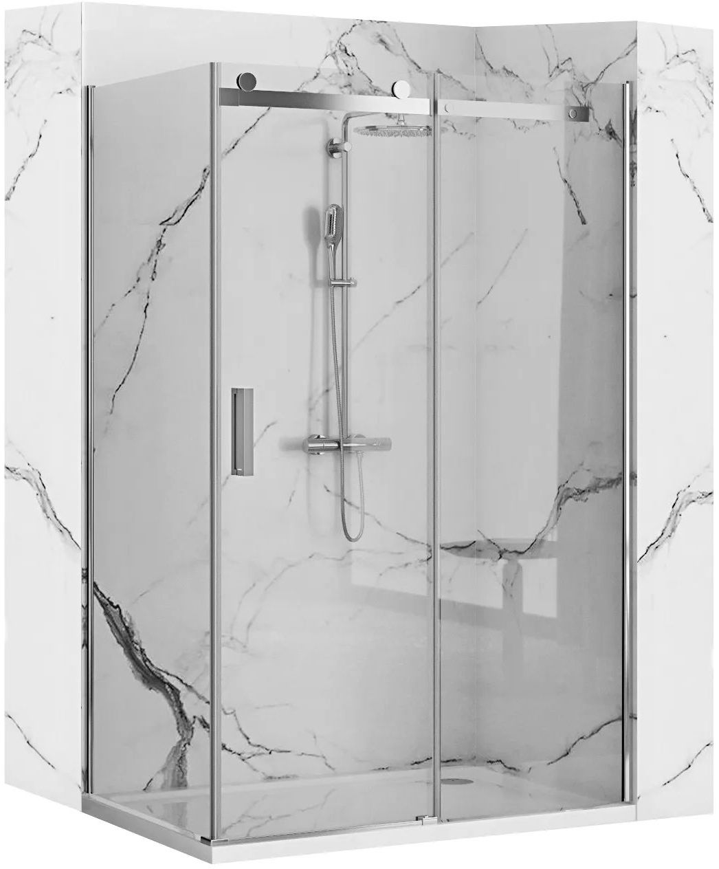 Set porta doccia Rea Nixon-2 REA-K5003, parete doccia Rea Nixon-2 REA-K5014