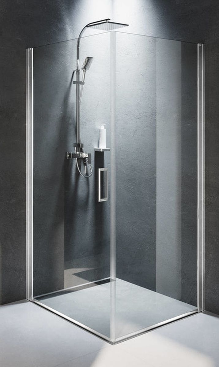 Riho Novik box doccia 90x80 cm rettangolare cromo lucida/vetro trasparente G003007120