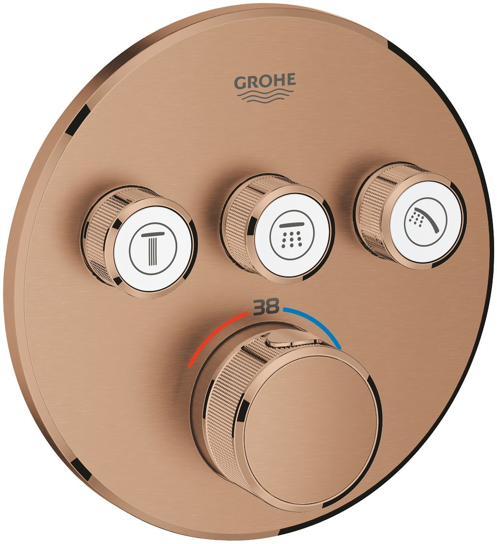 Grohe Grohtherm SmartControl rubinetto per vasca e doccia da incasso con termostato Brushed Warm Sunset 29121DL0