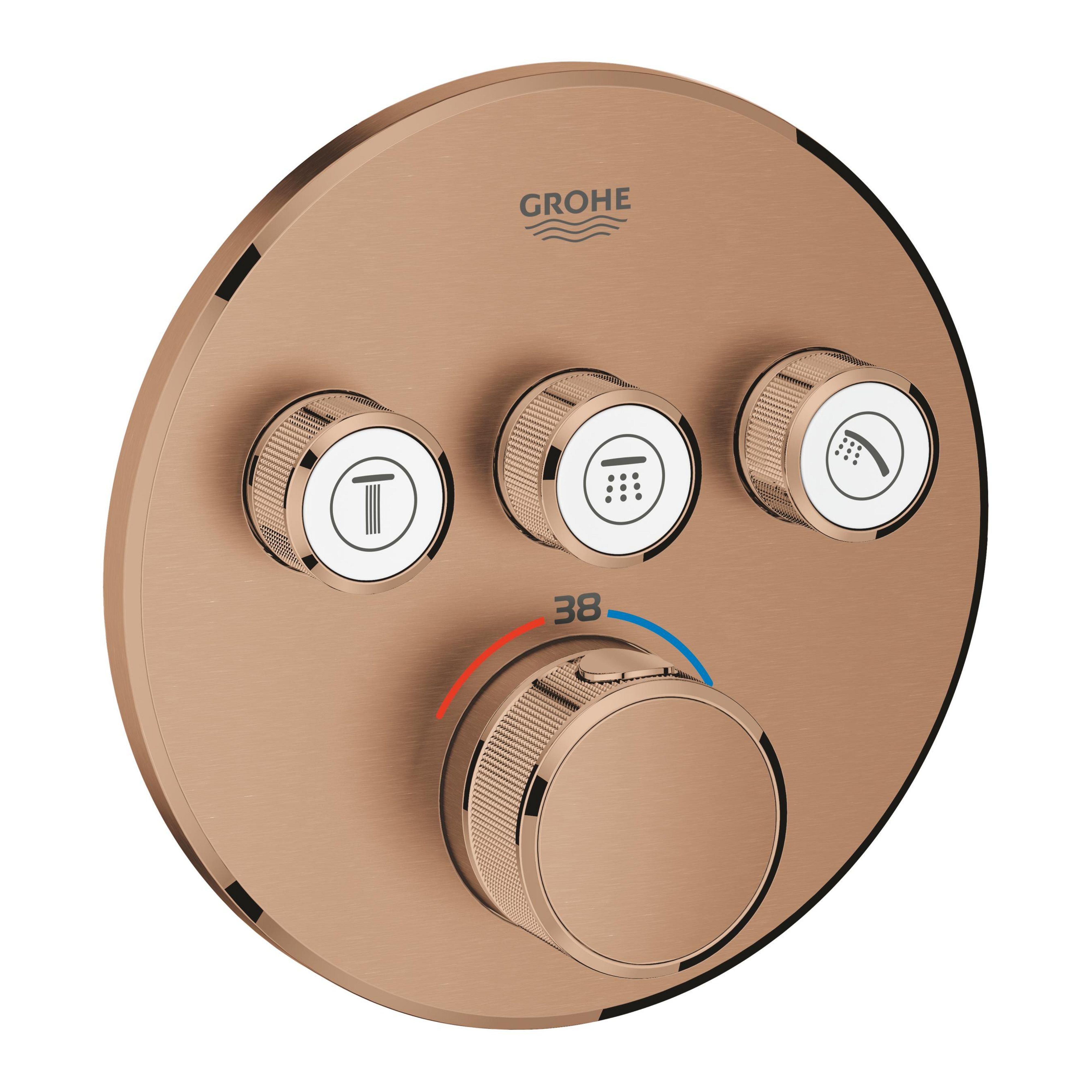 Grohe Grohtherm SmartControl rubinetto per vasca e doccia da incasso con termostato Brushed Warm Sunset 29121DL0