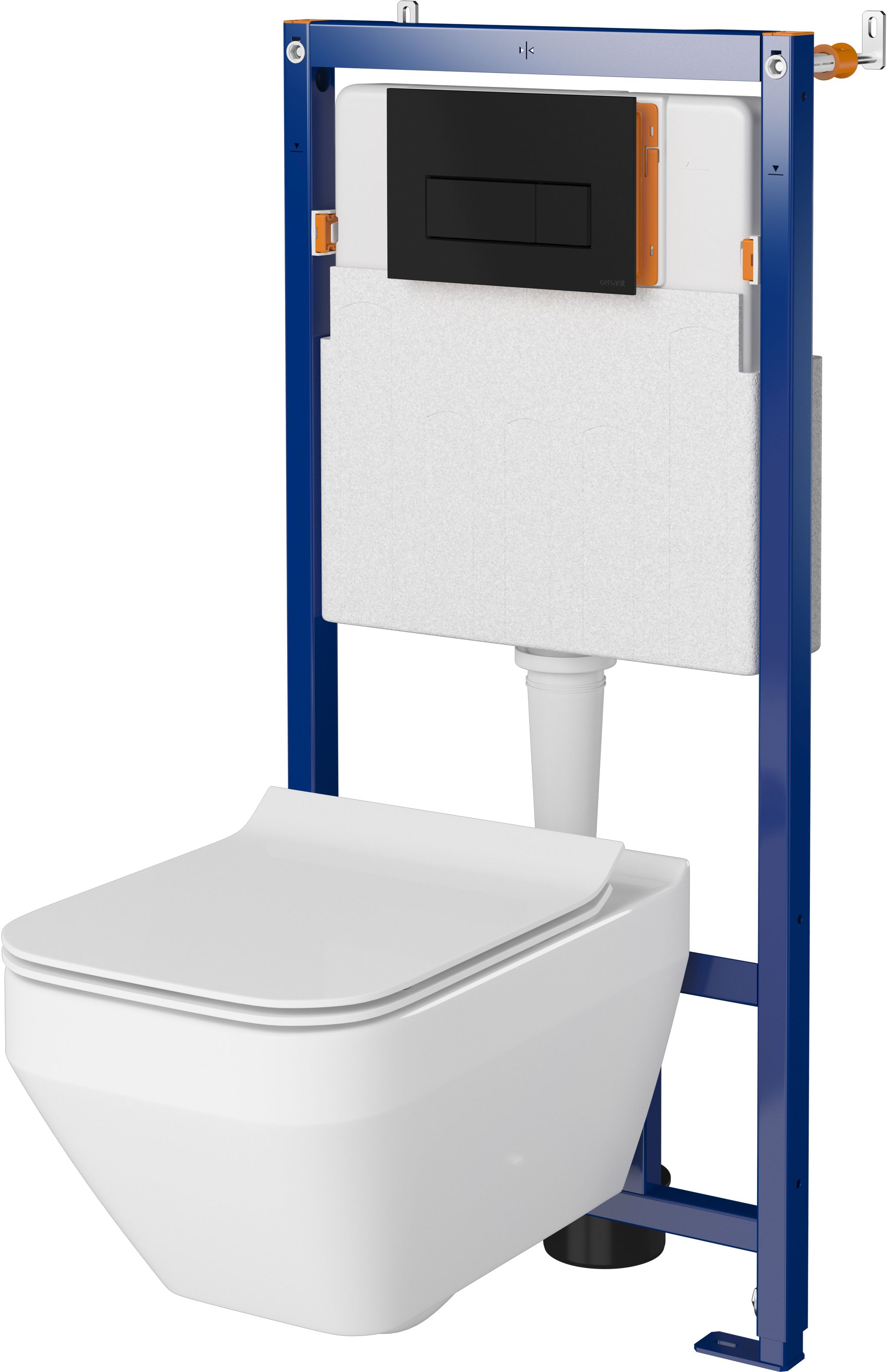 Set vaso WC Cersanit Crea K114-016, modulo di installazione Cersanit Tech Line Opti K97-492, K98-0178, K97-501