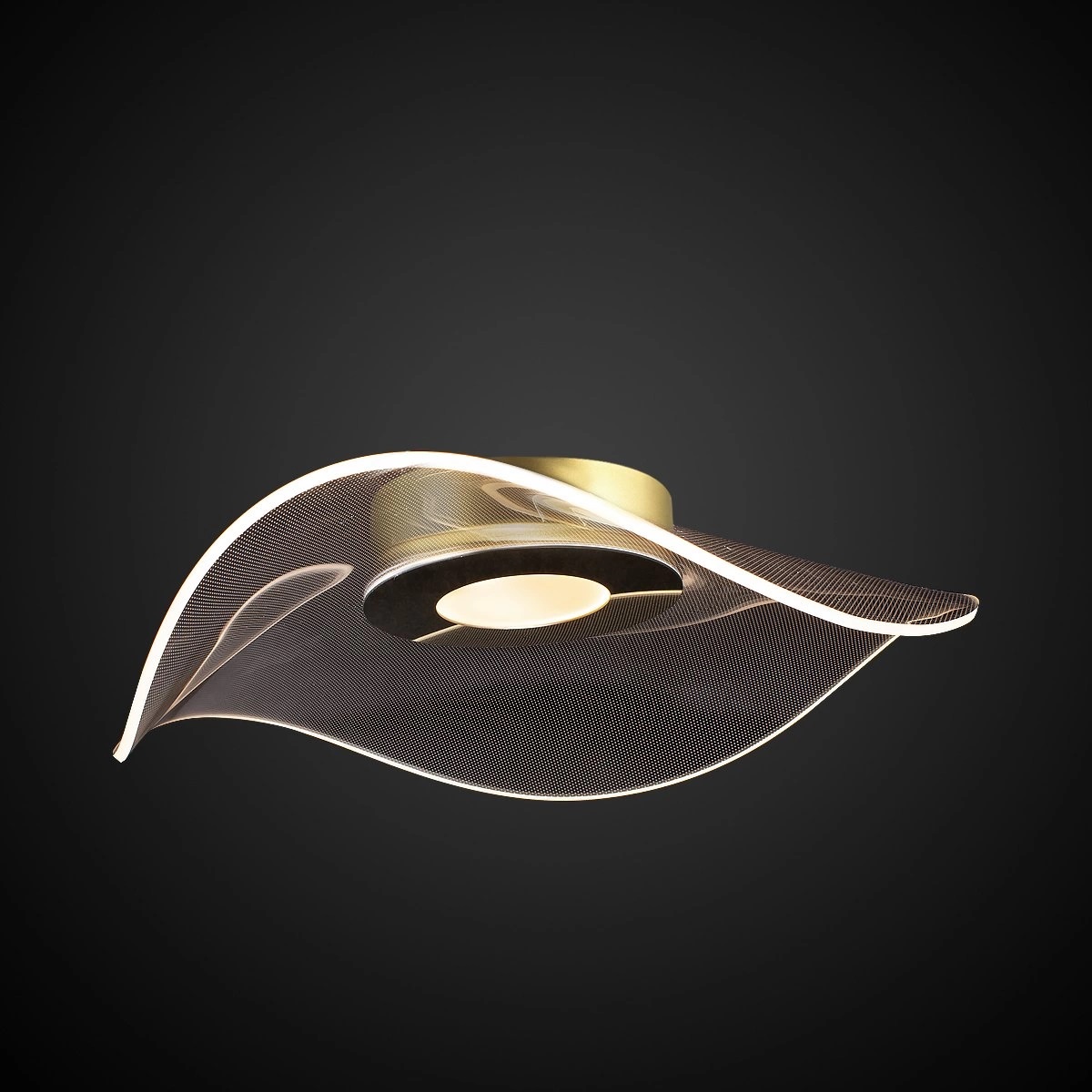 Altavola Design Velo lampada da soffitto 1x30 W trasparente-oro LA101/CE1_gold