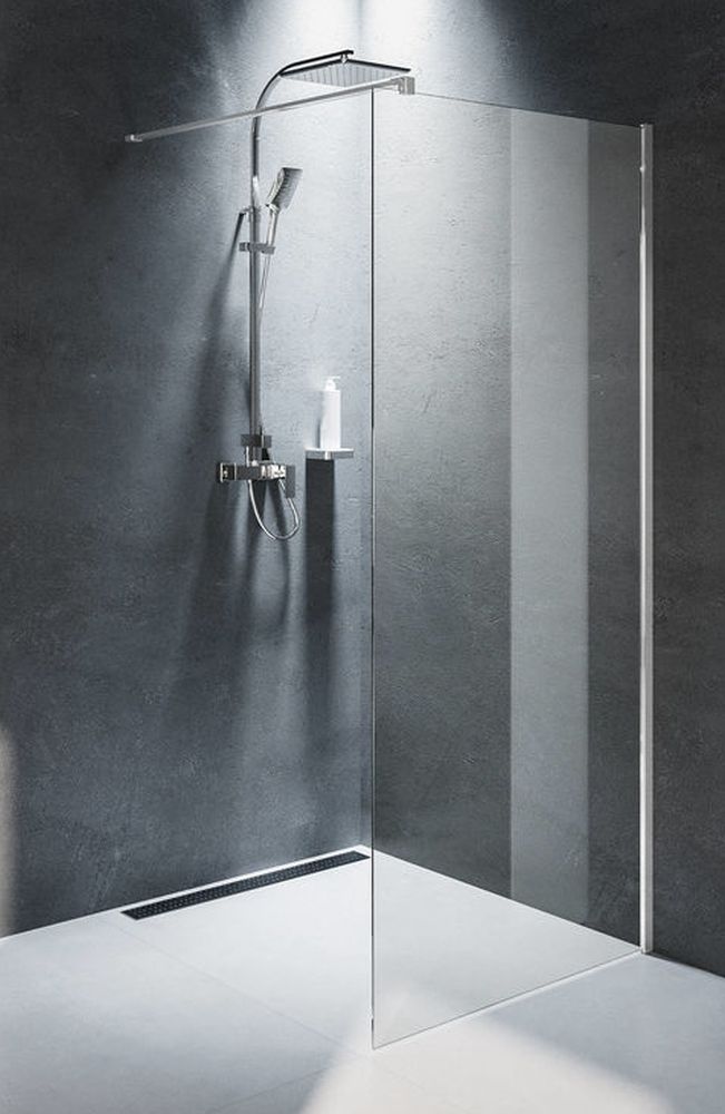 Riho Novik parete doccia 100 cm cromo lucida/vetro trasparente G003030120