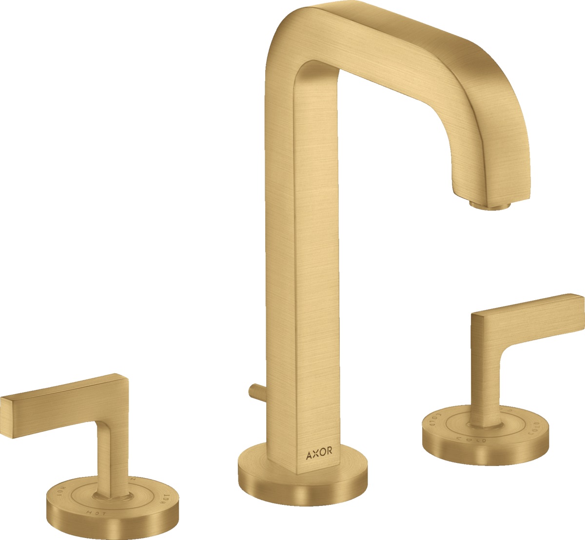 Axor Citterio rubinetto per lavabo verticale oro 39135250