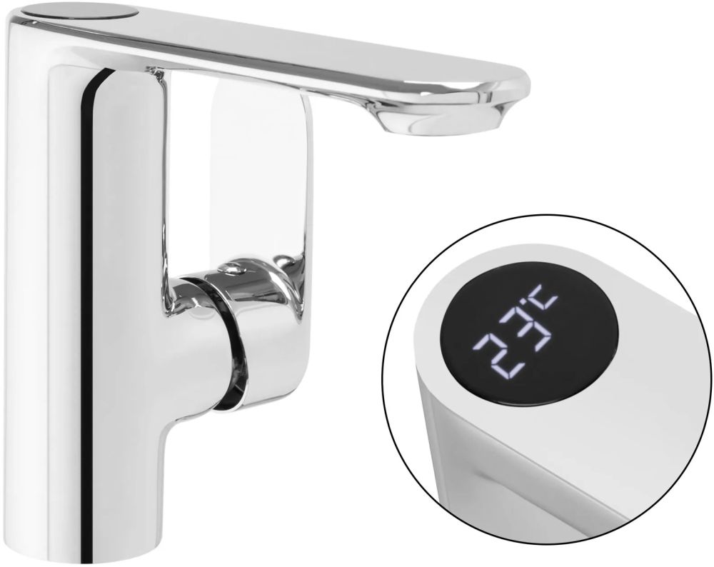 Rea Mils rubinetto per lavabo verticale cromo REA-B2000