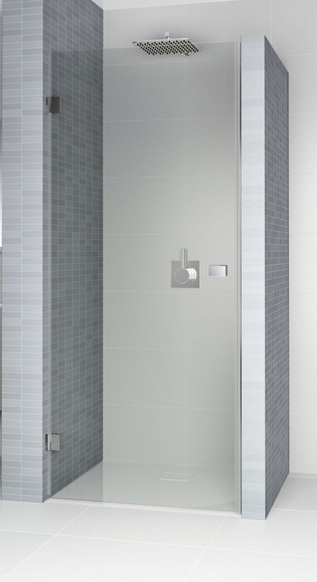 Riho Scandic porta doccia 100 cm a battente nero opaca/vetro trasparente G001007121
