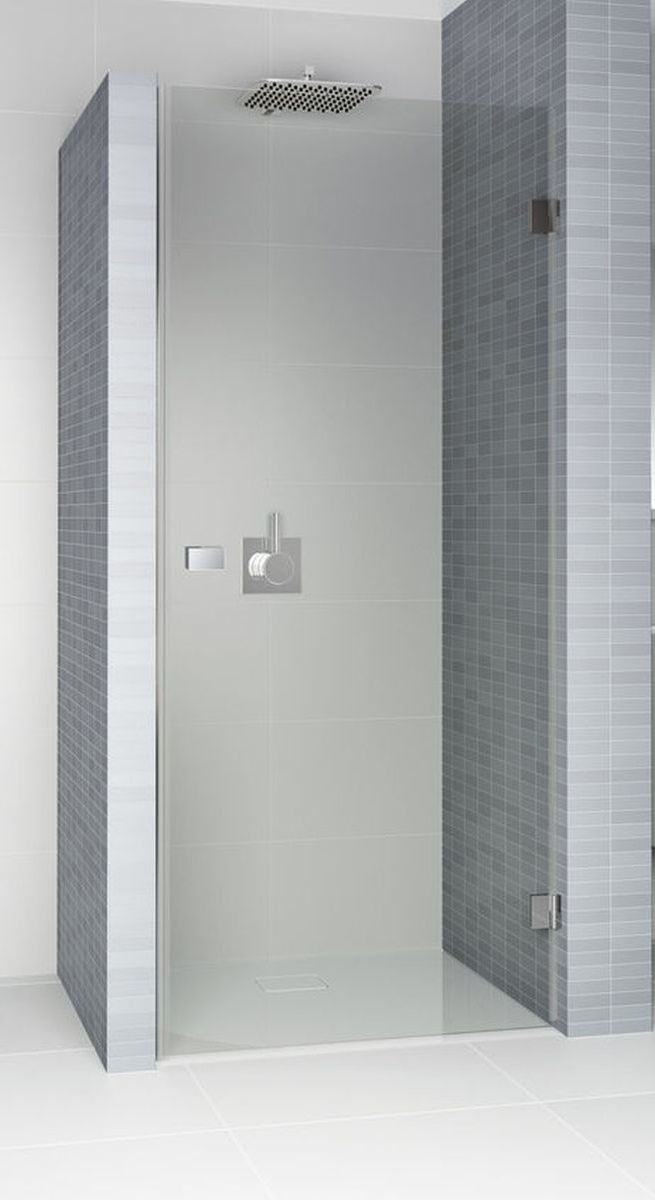 Riho Scandic porta doccia 100 cm a battente nero opaca/vetro trasparente G001008121