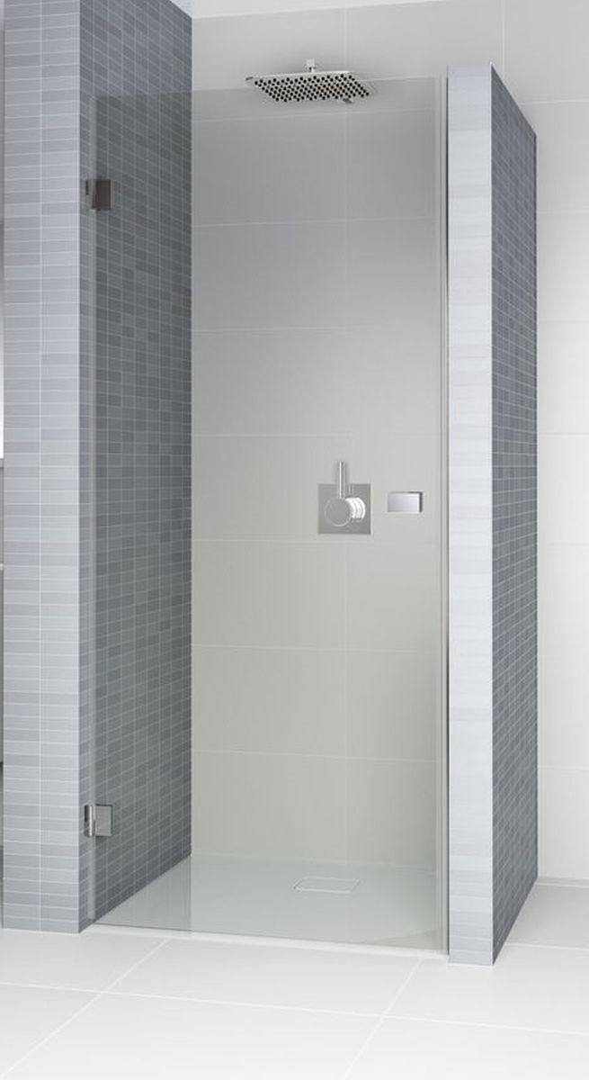 Riho Scandic porta doccia 80 cm a battente cromo lucida/vetro trasparente G001003120
