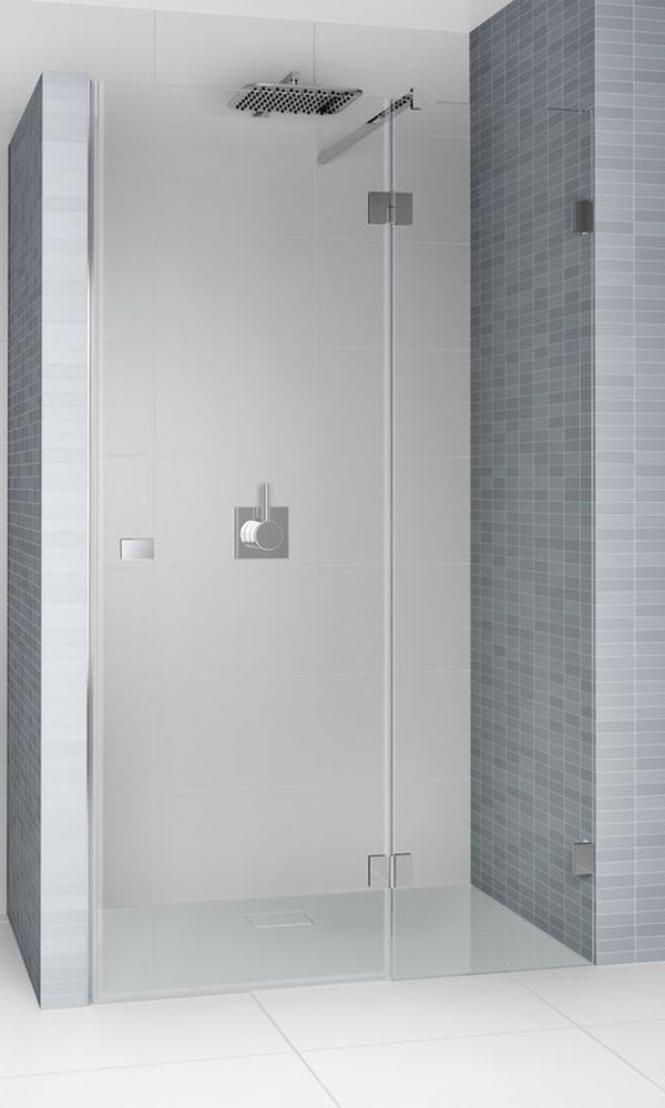 Riho Scandic porta doccia 120 cm a battente nero opaca/vetro trasparente G001026121