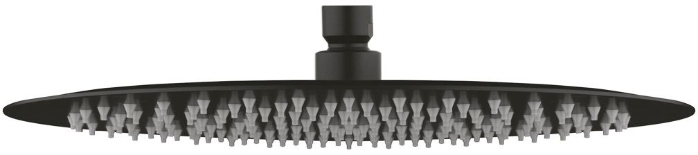 Hagser Mila soffione doccia 30x30 cm rotonda nero HGR27000037