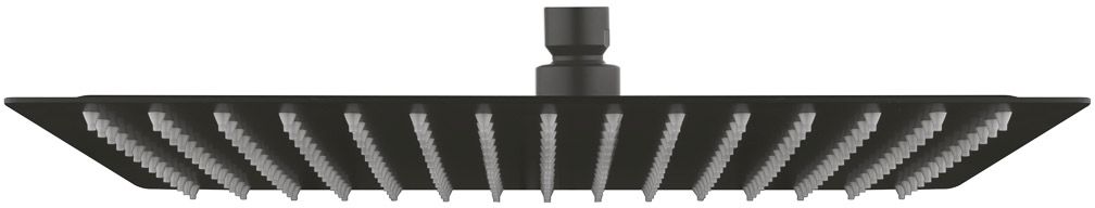 Hagser Ella soffione doccia 30x30 cm quadrata nero HGR28000037