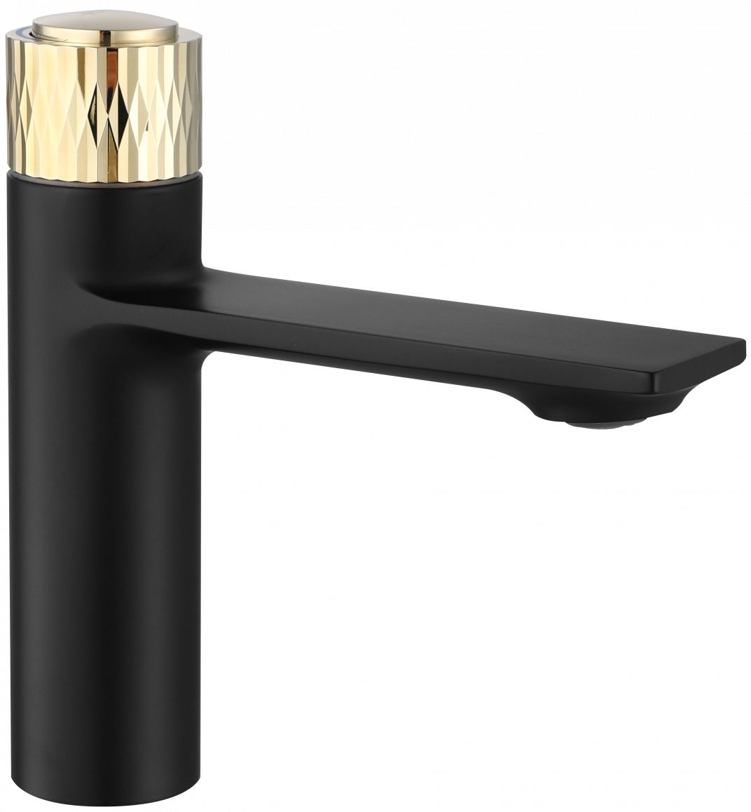 Rea Storm rubinetto per lavabo verticale nero-oro REA-B9987