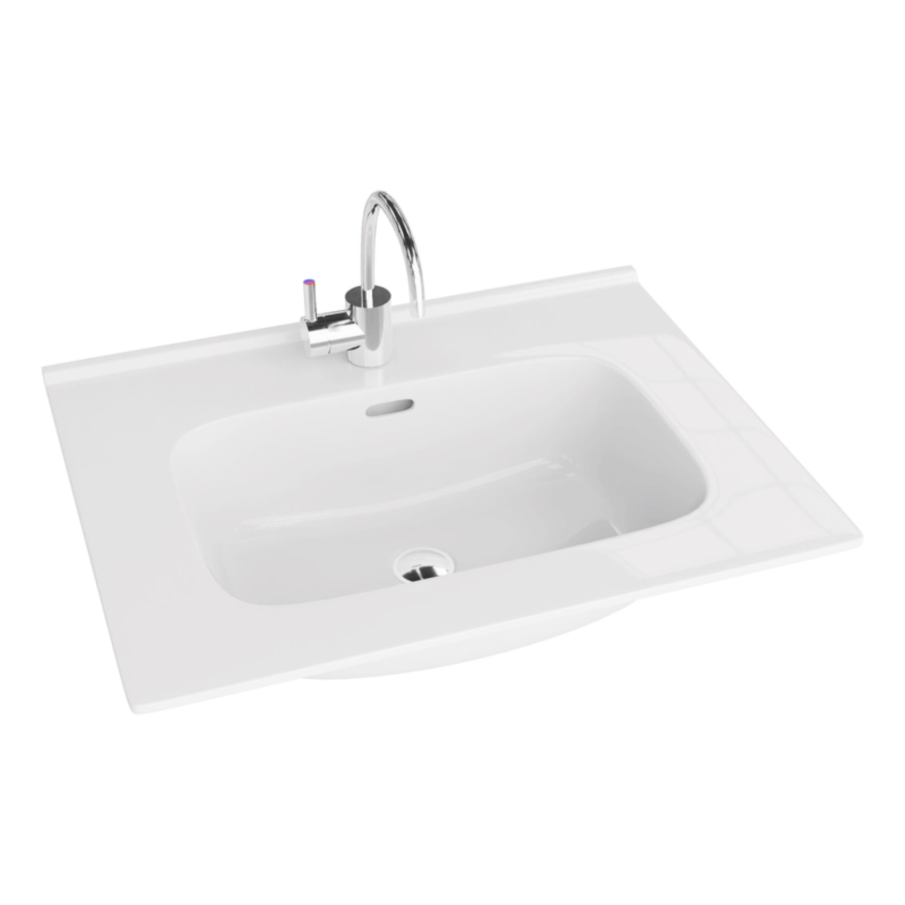 LaVita Minnesota lavabo 61x46.5 cm rettangolare da mobile-da incasso bianco 5908211416182