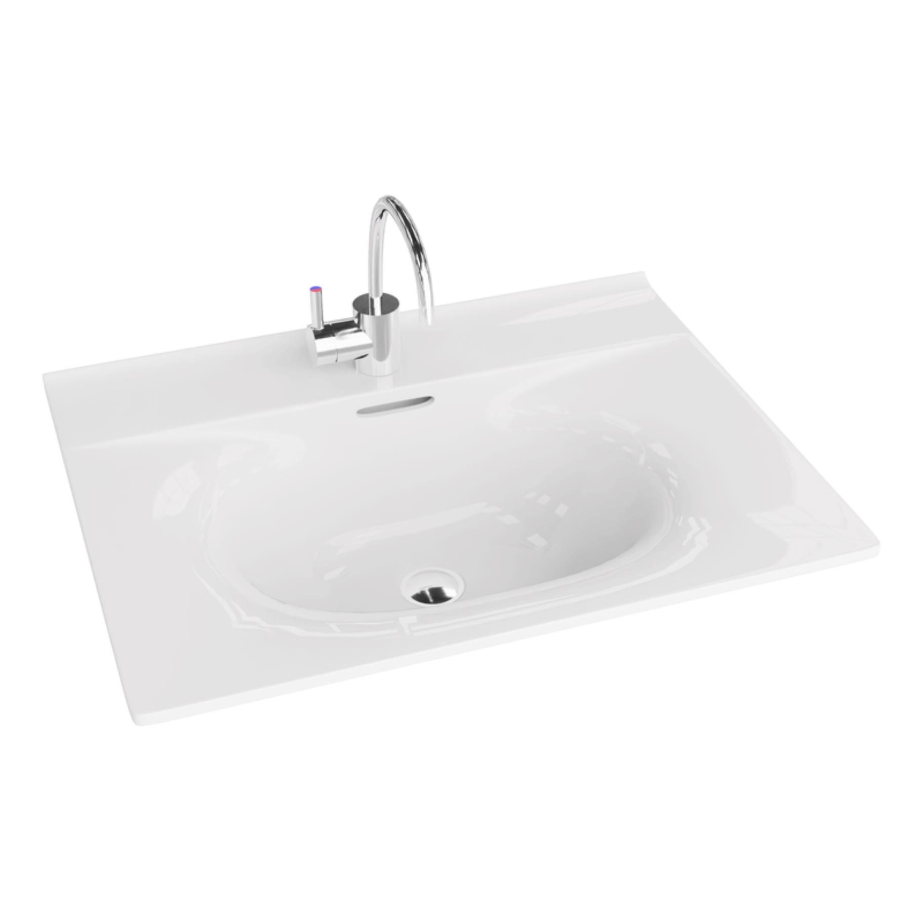 LaVita Kolorado lavabo 61x46.5 cm rettangolare da mobile-da incasso bianco 5908211416205
