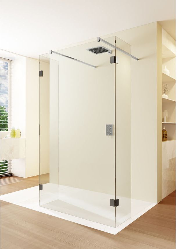 Riho Scandic box doccia 120x37 cm nero opaca/vetro trasparente G001050121