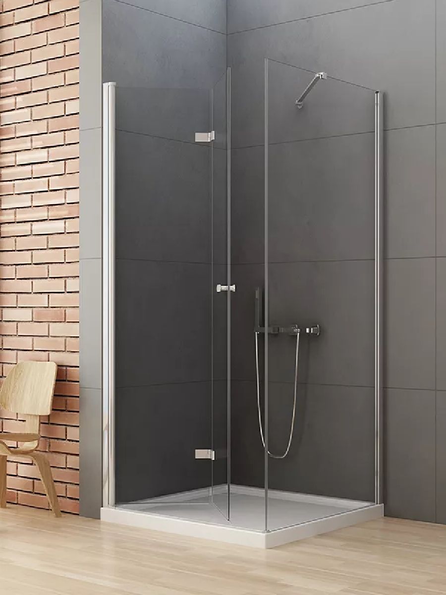 New Trendy New Soleo box doccia 120x90 cm rettangolare cromo lucida/vetro trasparente D-0149A/D-0151B