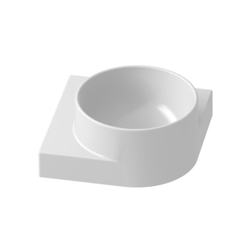 Ravak Yard lavabo 28x28 cm rotonda da appoggio bianco XJX01228000