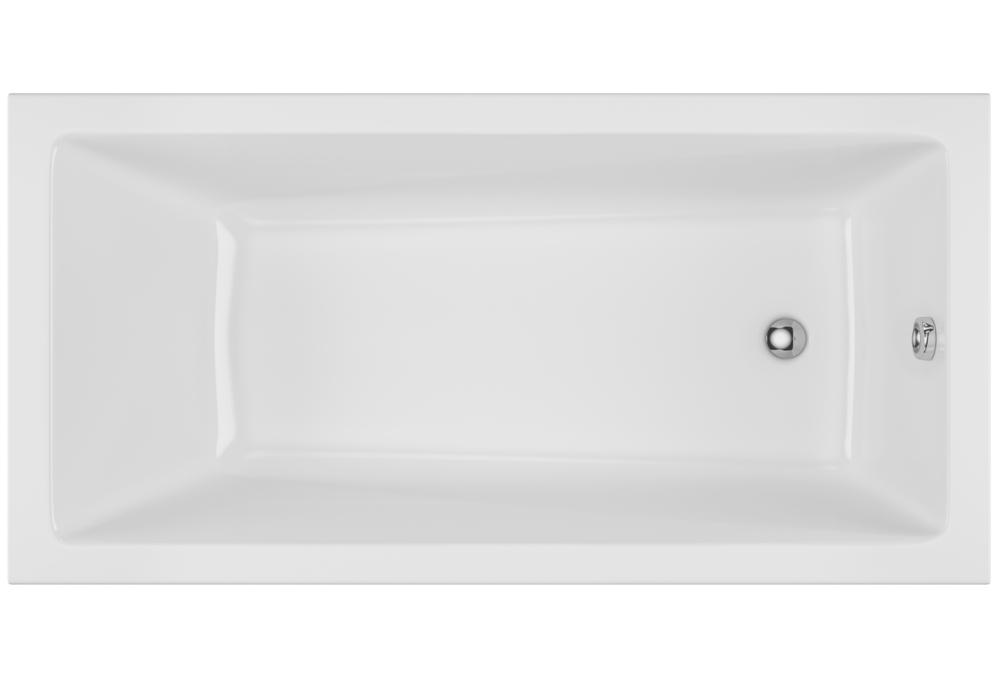 Excellent Wave vasca da bagno rettangolare slim 169.5x75 cm bianco WAEX.WAV170.75WHS