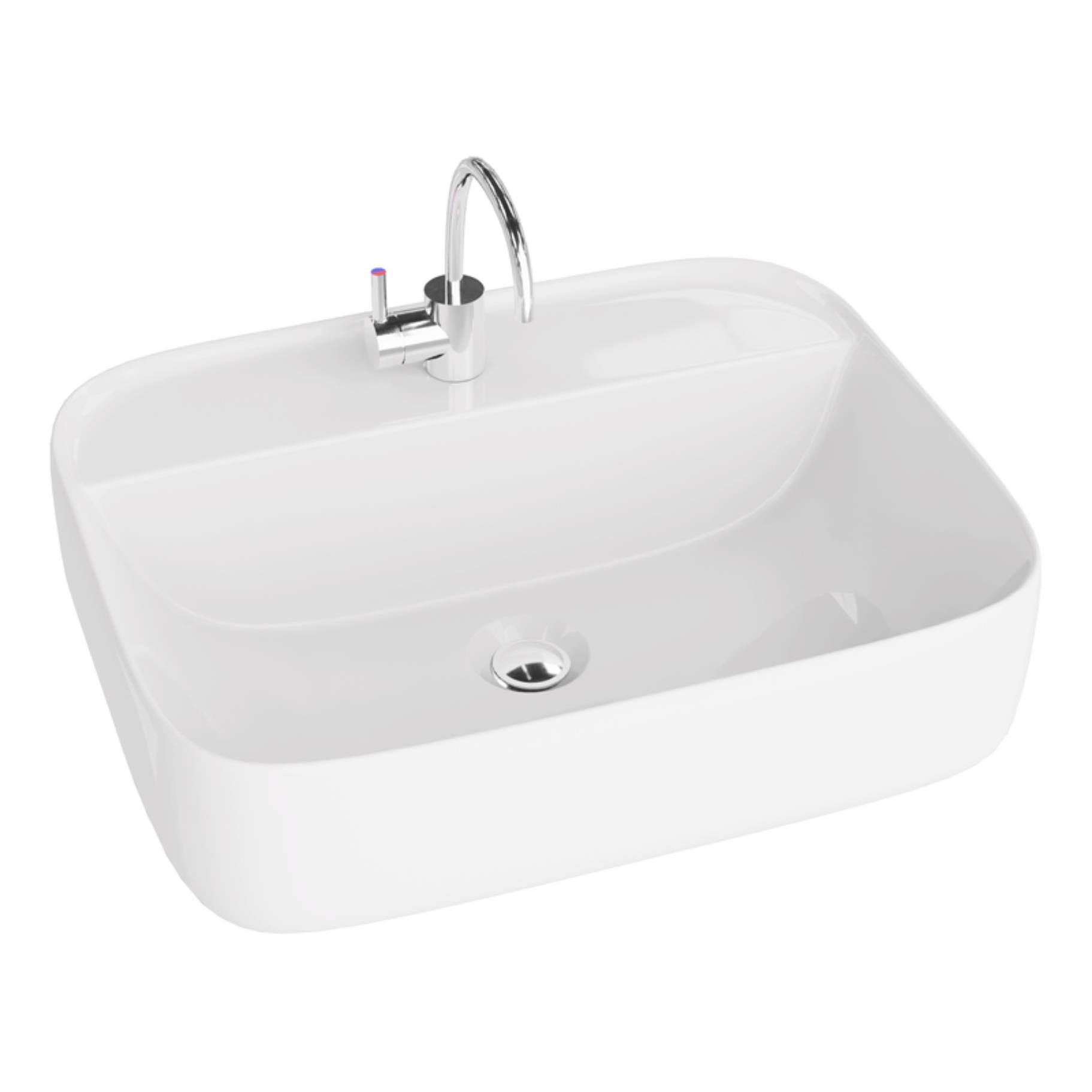 LaVita Karawela lavabo 50x40 cm rettangolare da appoggio bianco 5900378314127