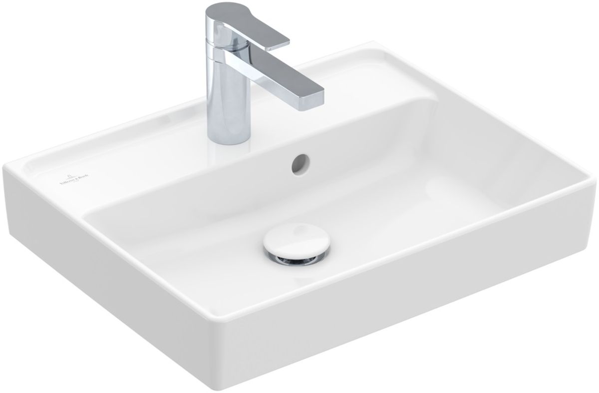 Villeroy & Boch Collaro lavabo 50x40 cm rettangolare a parete-da mobile bianco 433450R1