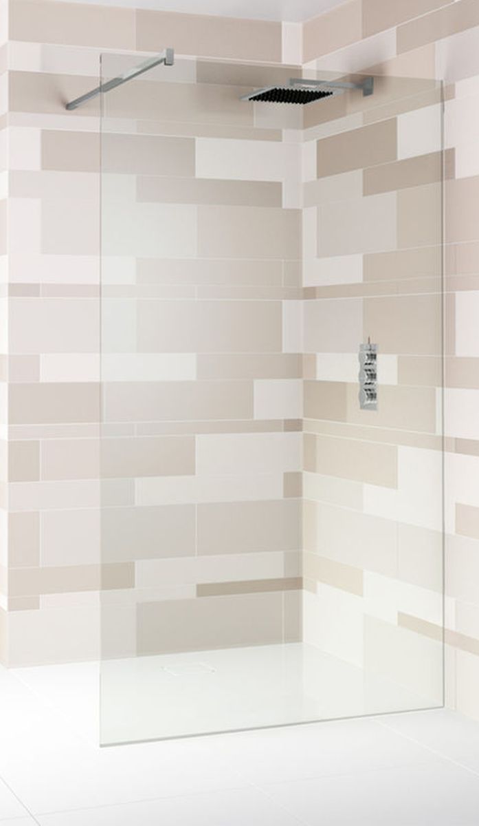 Riho Scandic parete doccia 100 cm cromo lucida/vetro trasparente G001113120