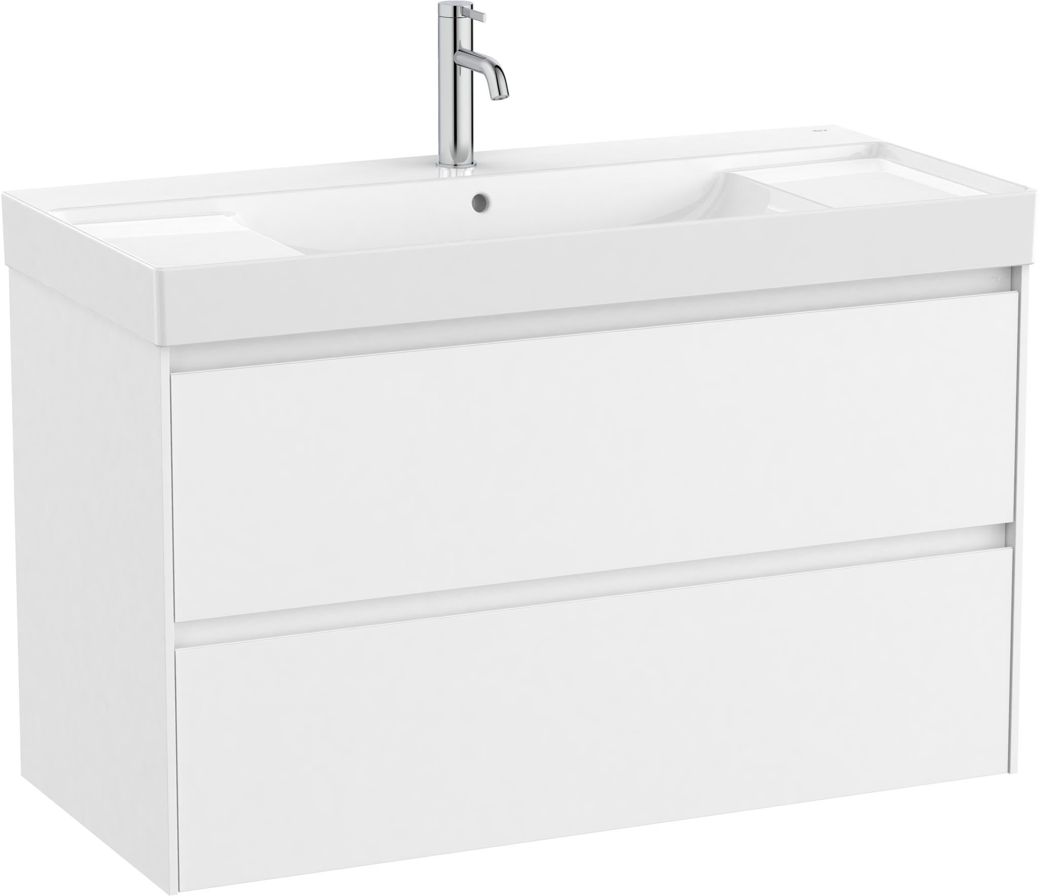 Roca Ona lavabo con armadietto 100 cm bianco A851693509