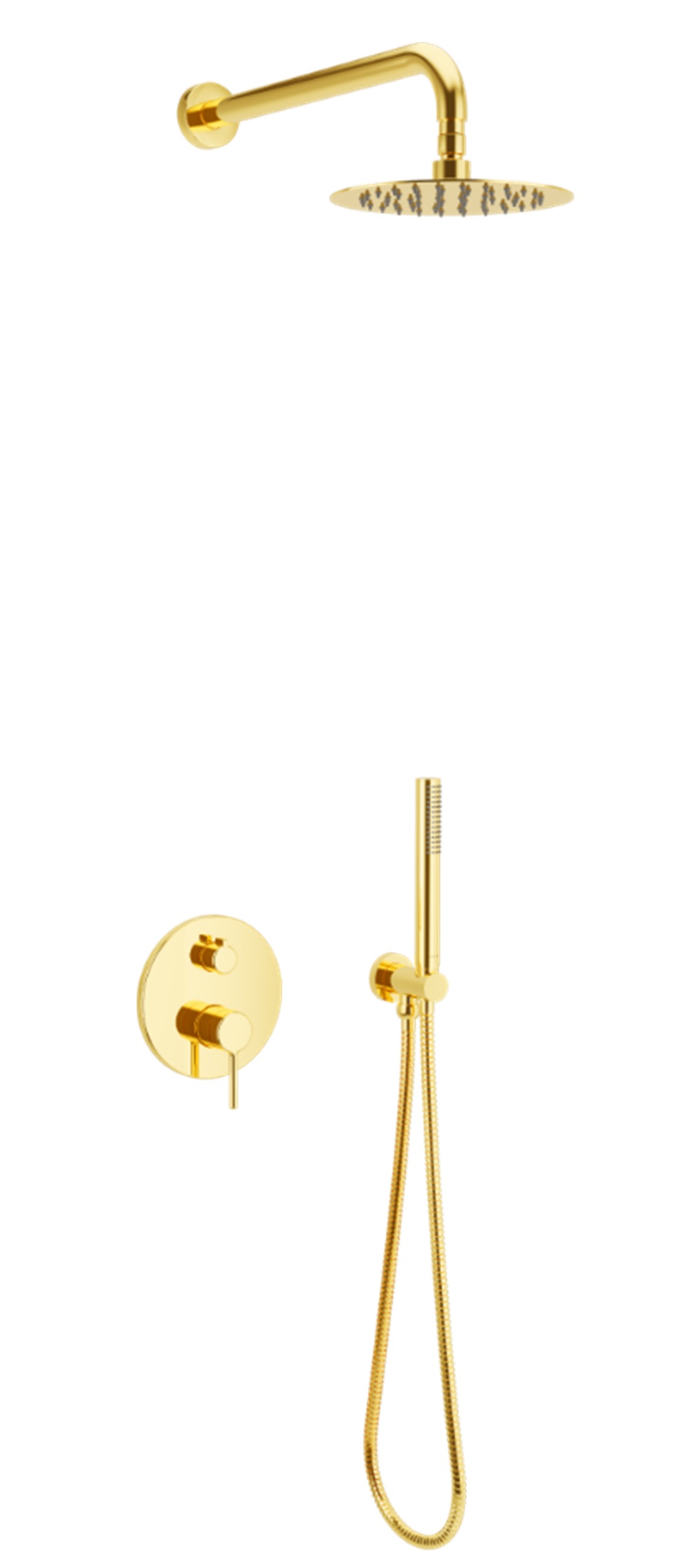 Excellent Pi set doccia da incasso con soffione oro AREX.SET.1247GL