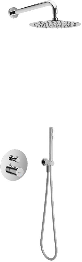 Excellent Pi set doccia da incasso con termostato con soffione cromo AREX.SET.1248CR