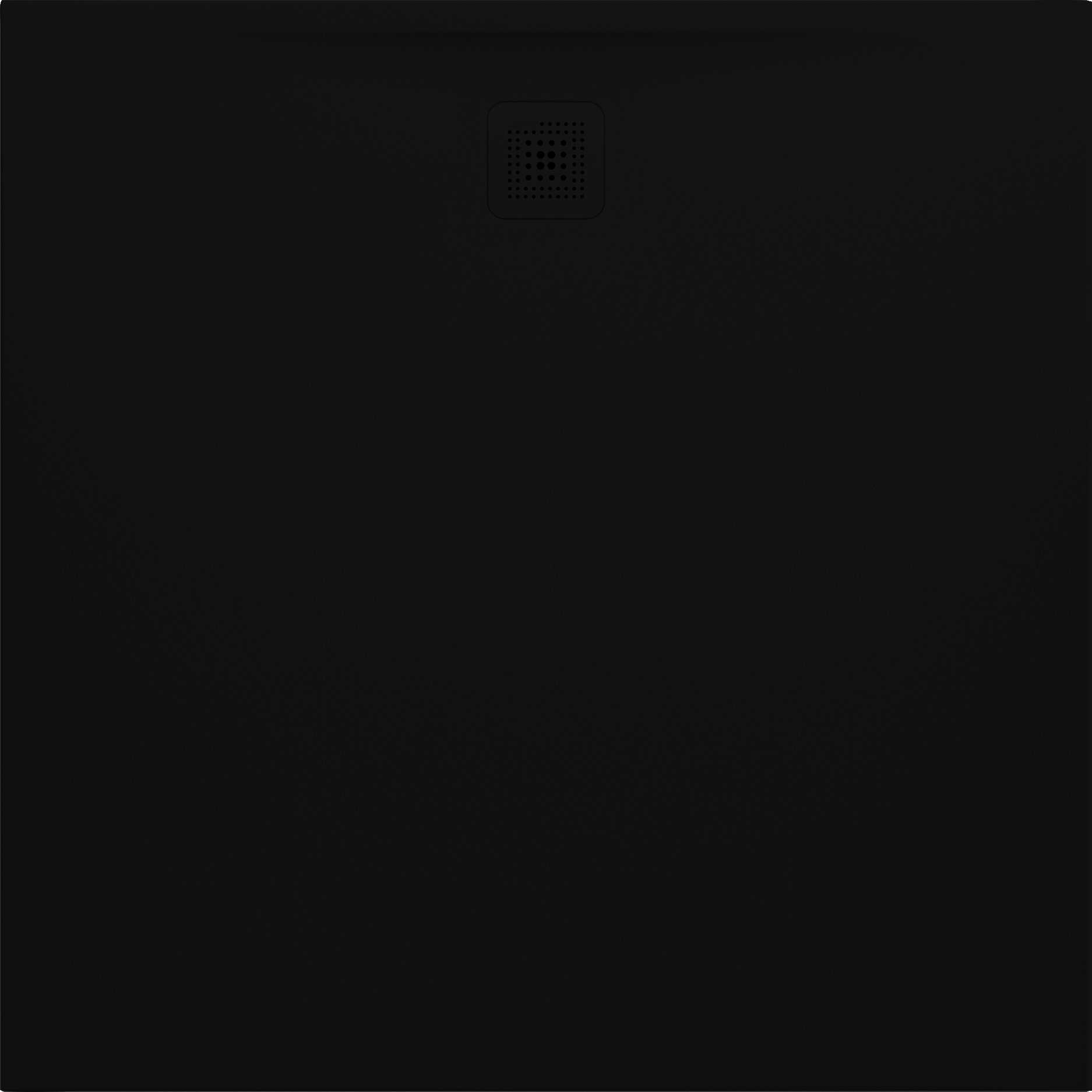 Laufen Pro piatto doccia quadrato 120x120 cm nero H2119580800001