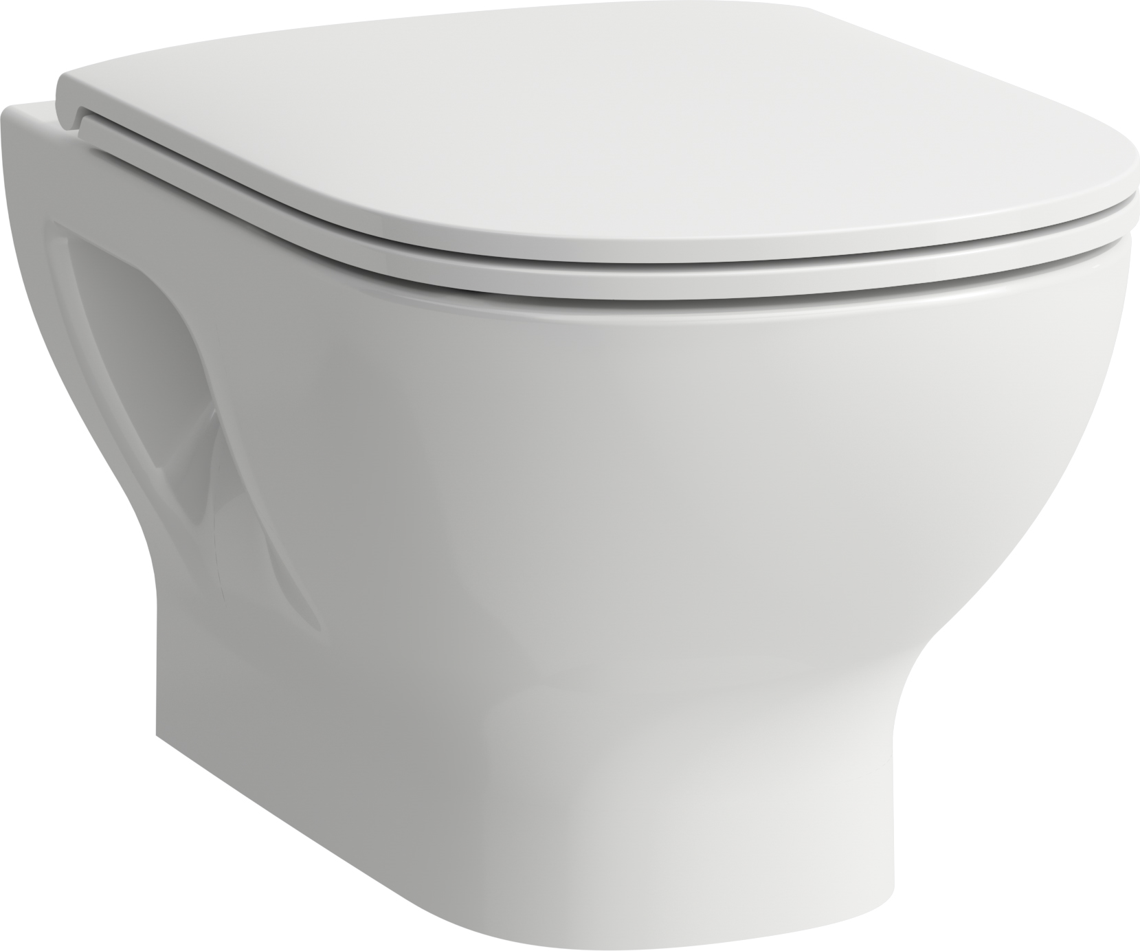 Laufen Lua vaso wc sospeso senza brida bianco lucida H8200810000001