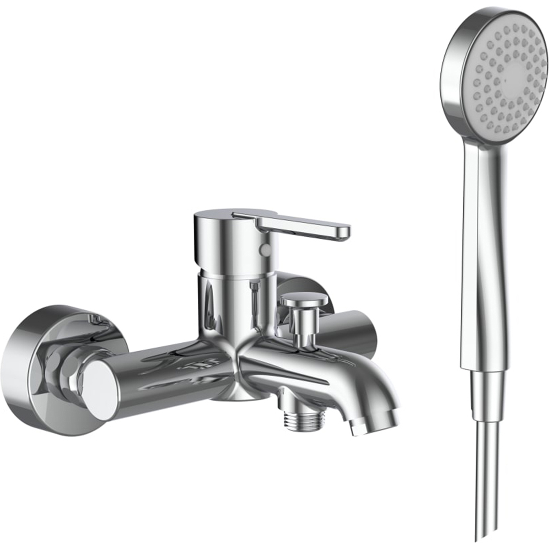 Laufen Lua rubinetto per vasca e doccia a parete cromo H3210810041311