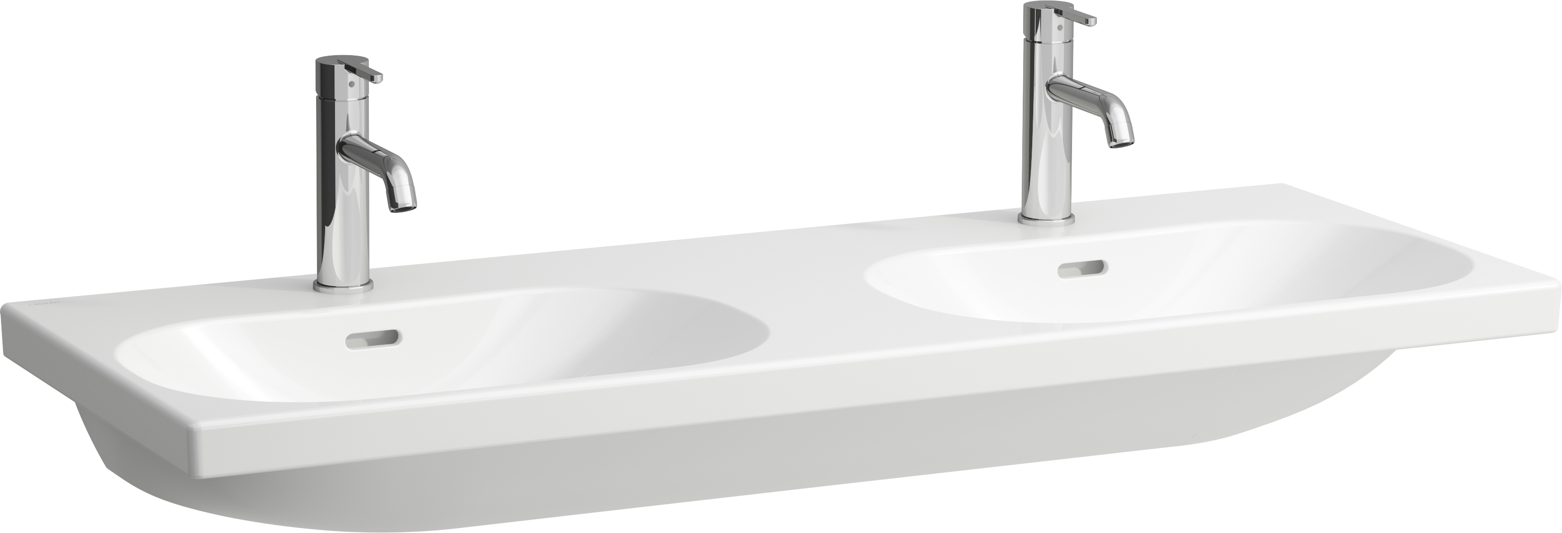 Laufen Lua lavabo 120x46 cm rettangolare doppio bianco H8140814001091