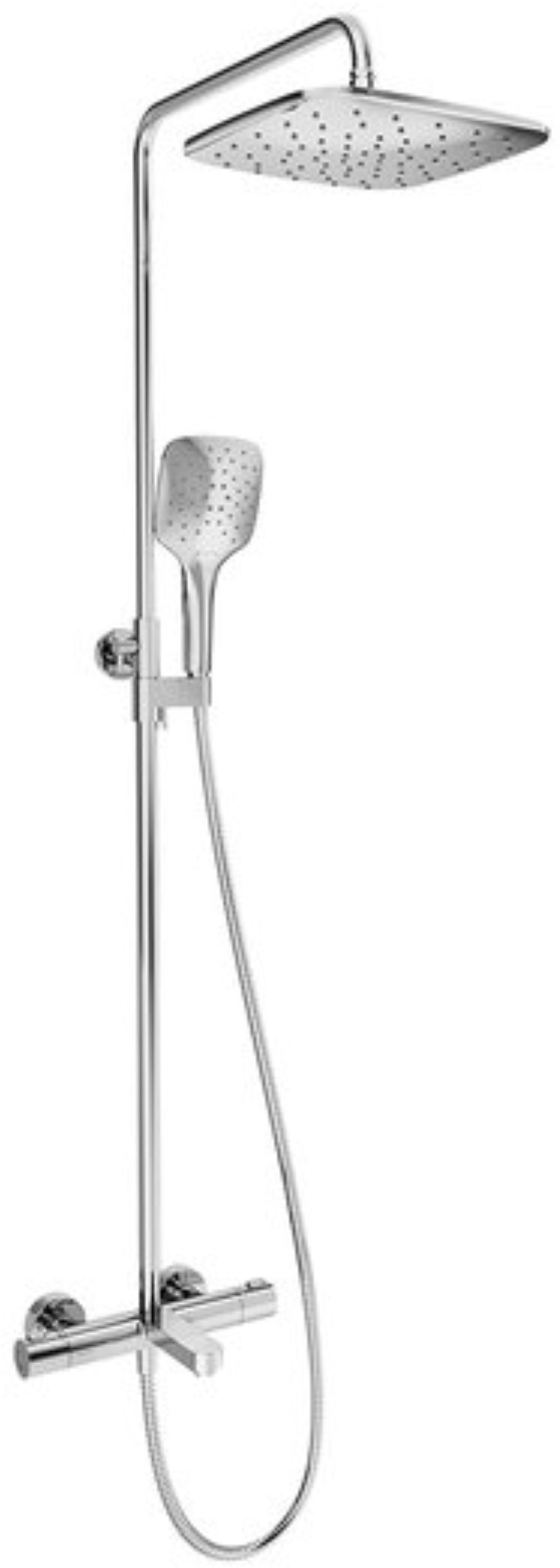 Ravak Termo set per vasca e doccia a parete con termostato con soffione cromo X070163