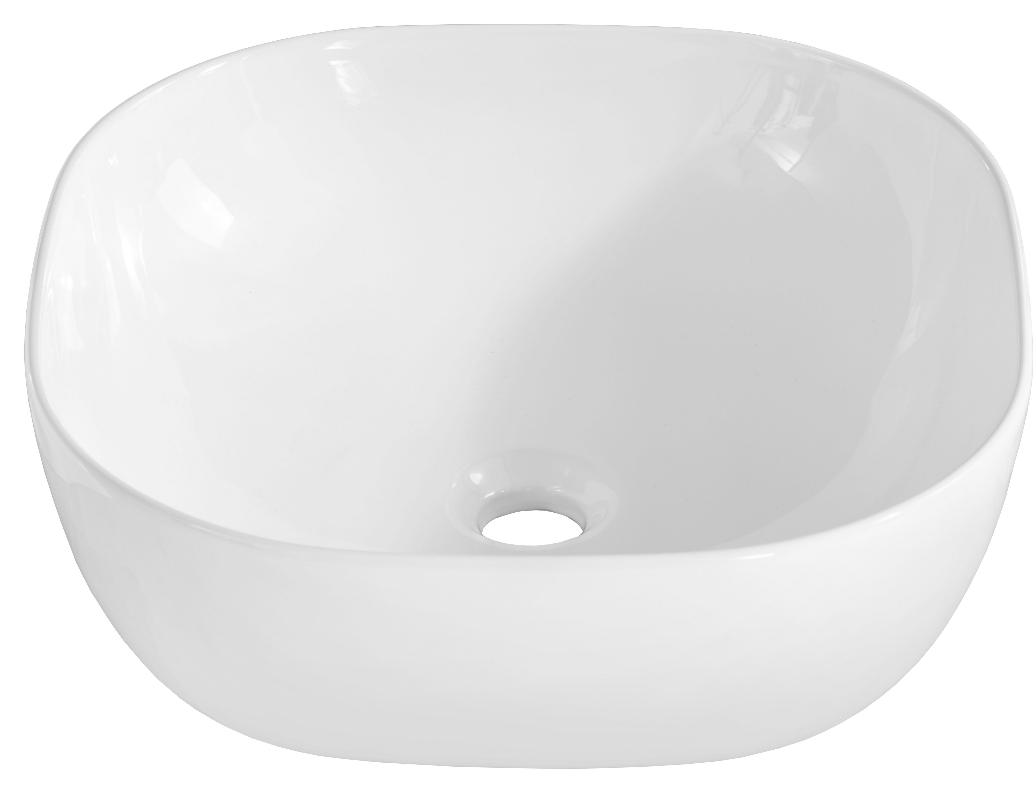 Comad Smile lavabo 41x41 cm quadrata da appoggio bianco UM-6252SMILE40DP