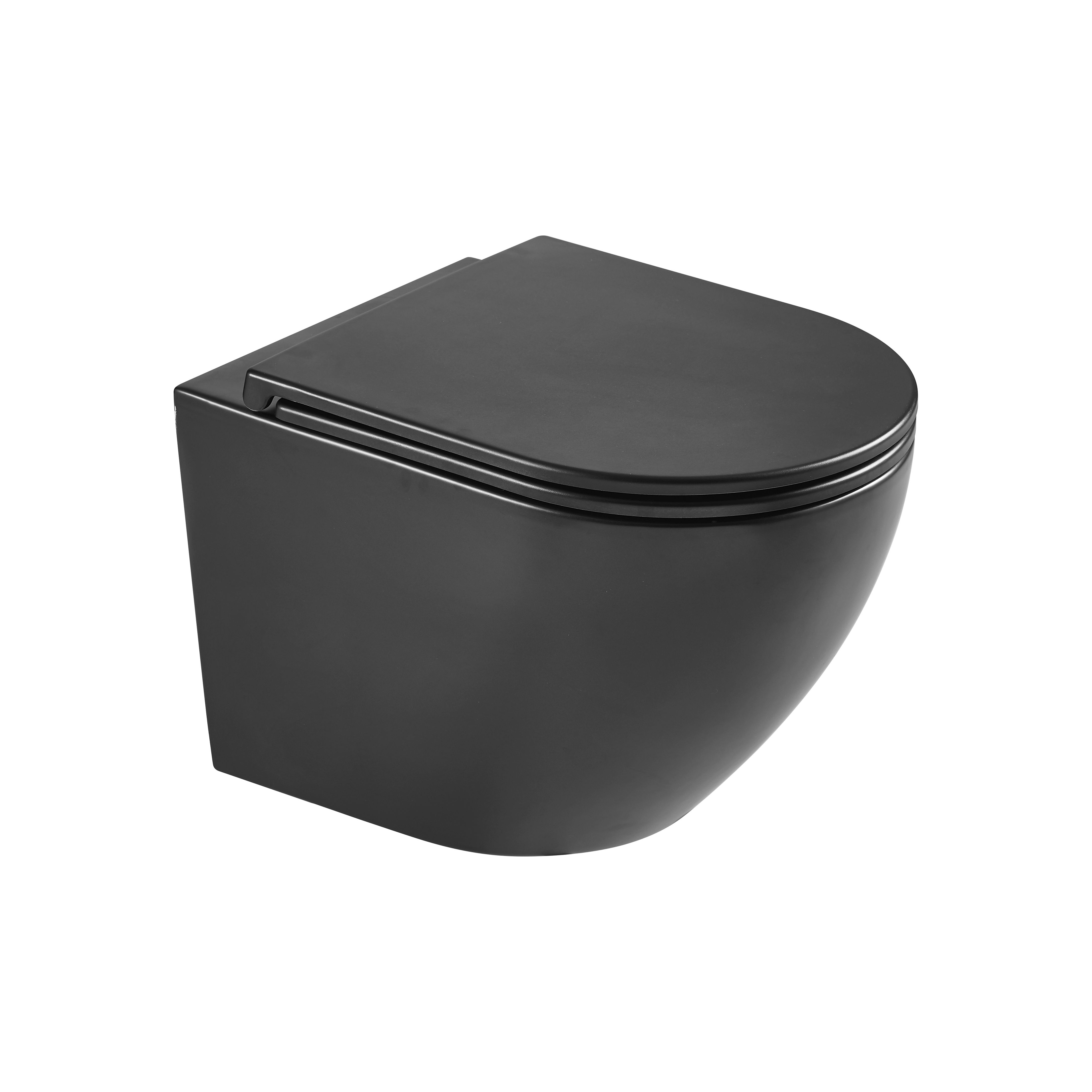 Hagser Beno vaso wc sospeso senza brida nero opaco HGR80000042