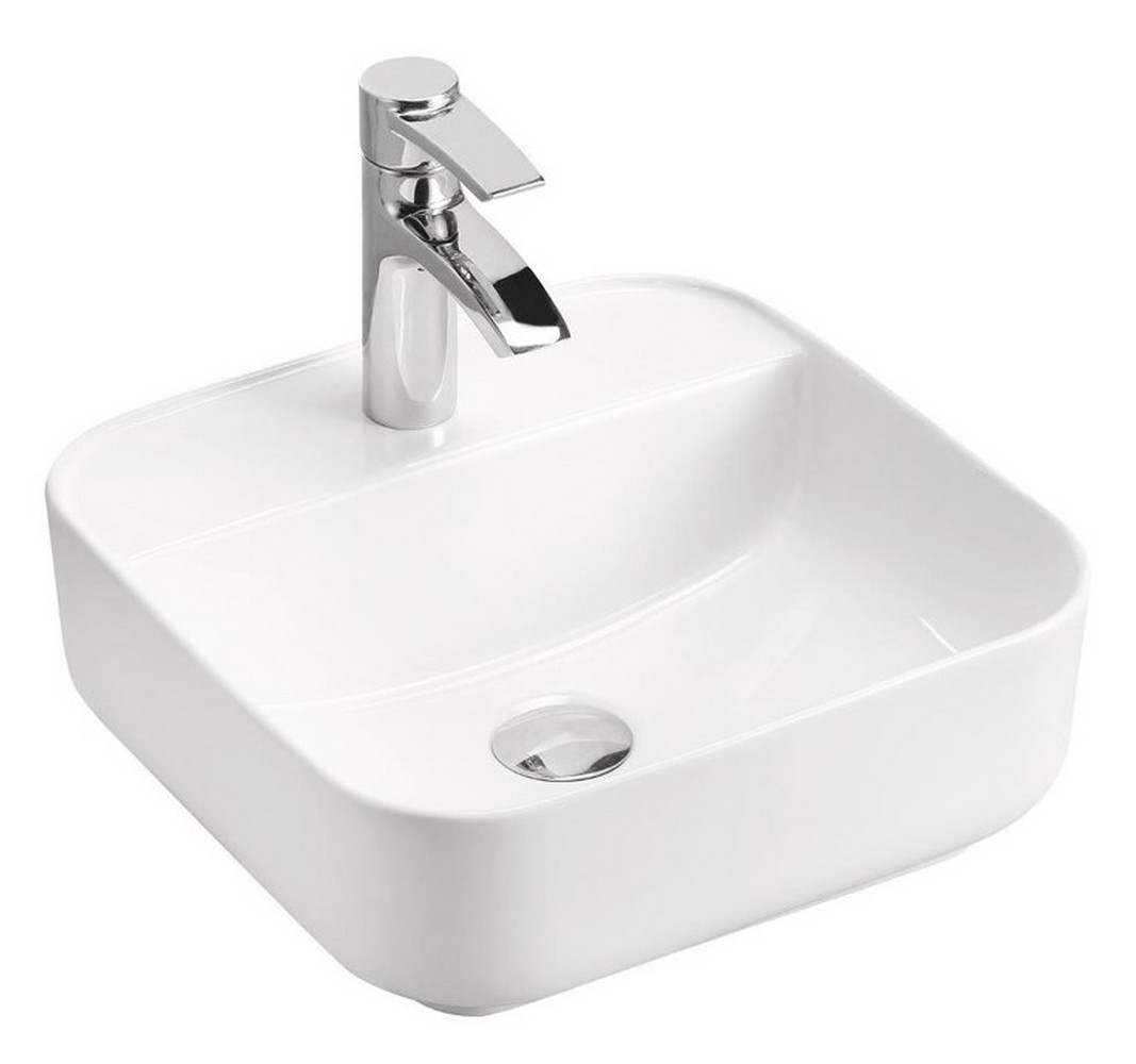 Comad Magic 2 lavabo 40x40 cm quadrata da appoggio bianco UM-6288MAGIC40DP