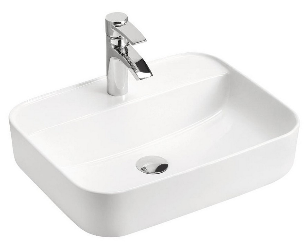 Comad Magic 2 lavabo 50x40 cm rettangolare da appoggio bianco UM-6289MAGIC50DP