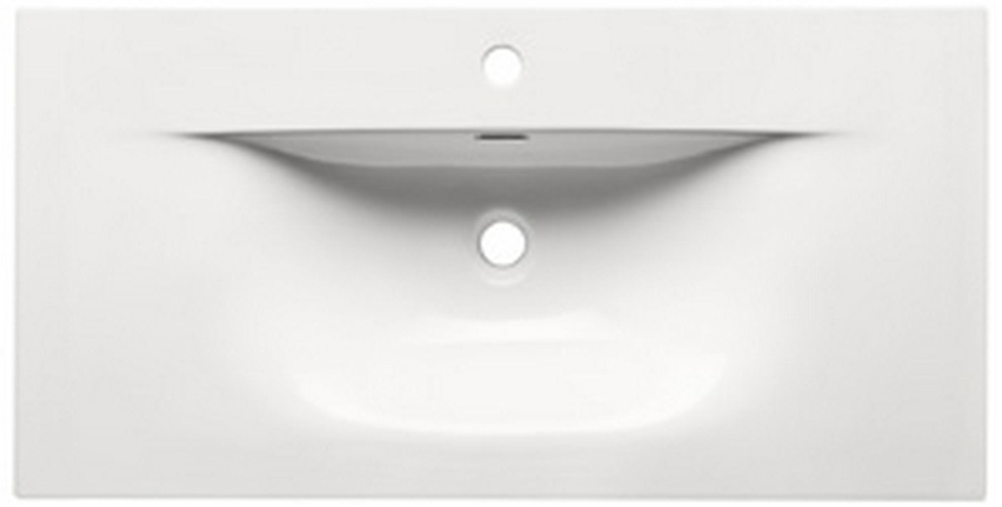 Comad Sky lavabo 91x46 cm rettangolare da incasso bianco SKY90/DP-8099