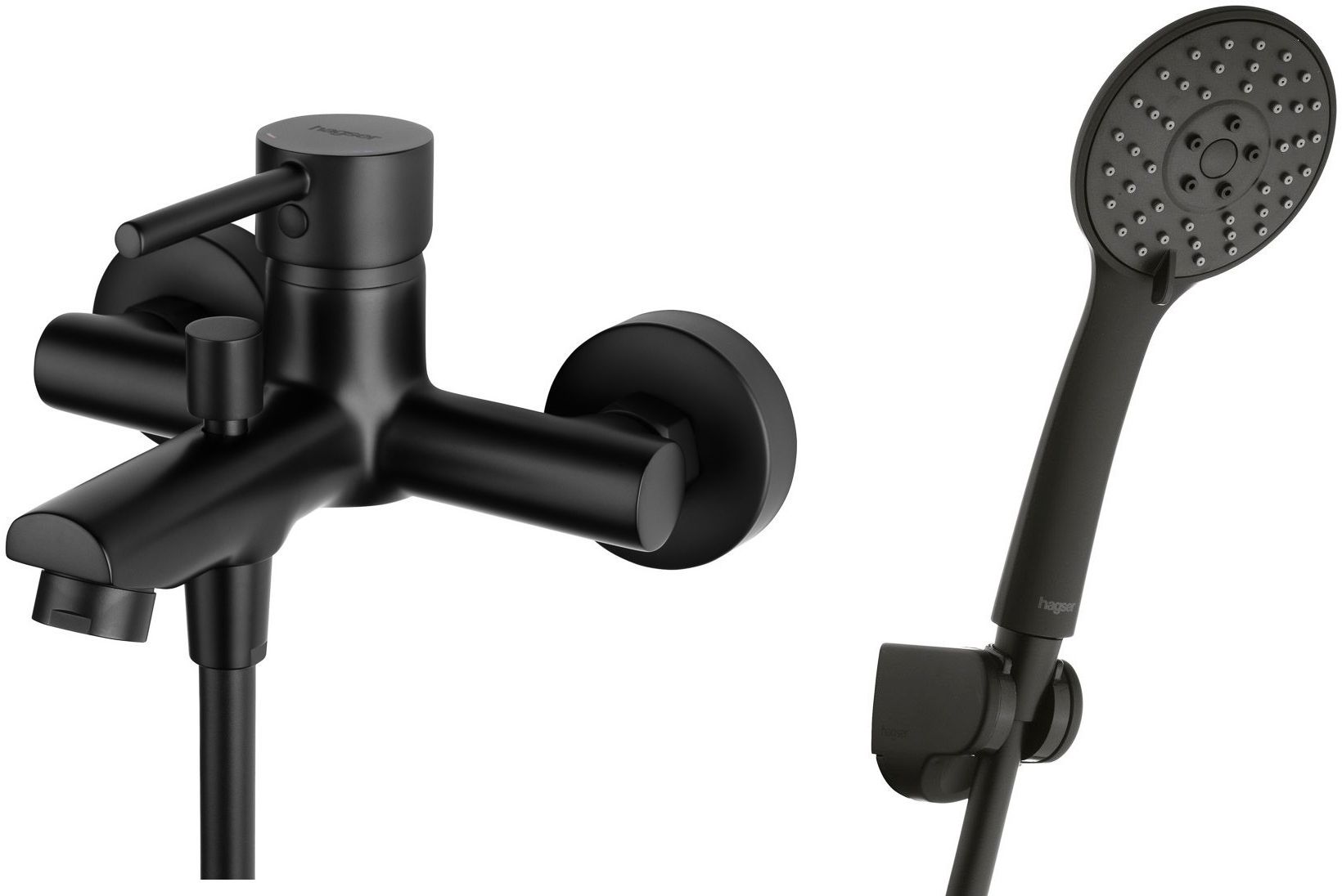 Set rubinetto per vasca e doccia Hagser Lisa HGR70000034, doccetta Hagser Lara HGR17000037, HGR31000037, HGR25000037