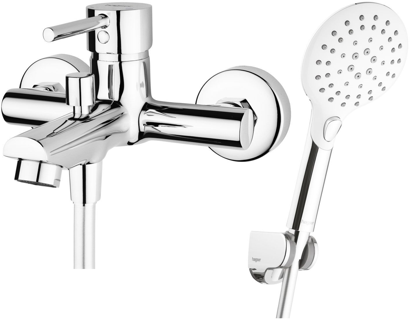 Set rubinetto per vasca e doccia Hagser Lisa HGR10000034, doccetta Hagser Sofia HGR50000037, HGR15000037, HGR90000037