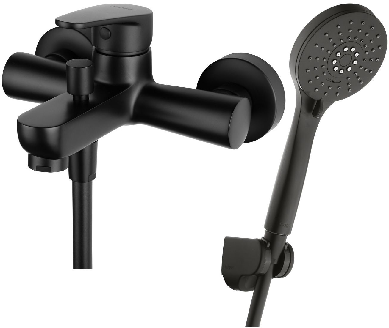 Set rubinetto per vasca e doccia Hagser Della HGR90000034, doccetta Hagser Tina HGR16000037, HGR31000037, HGR25000037