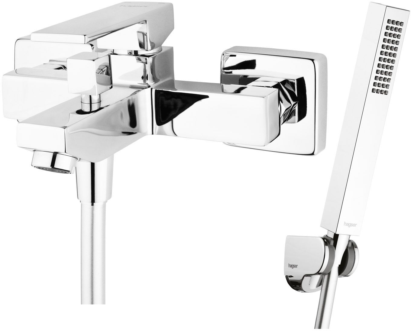 Set rubinetto per vasca e doccia Hagser Ulva HGR50000034, doccetta Hagser Lea HGR80000037, HGR15000037, HGR90000037