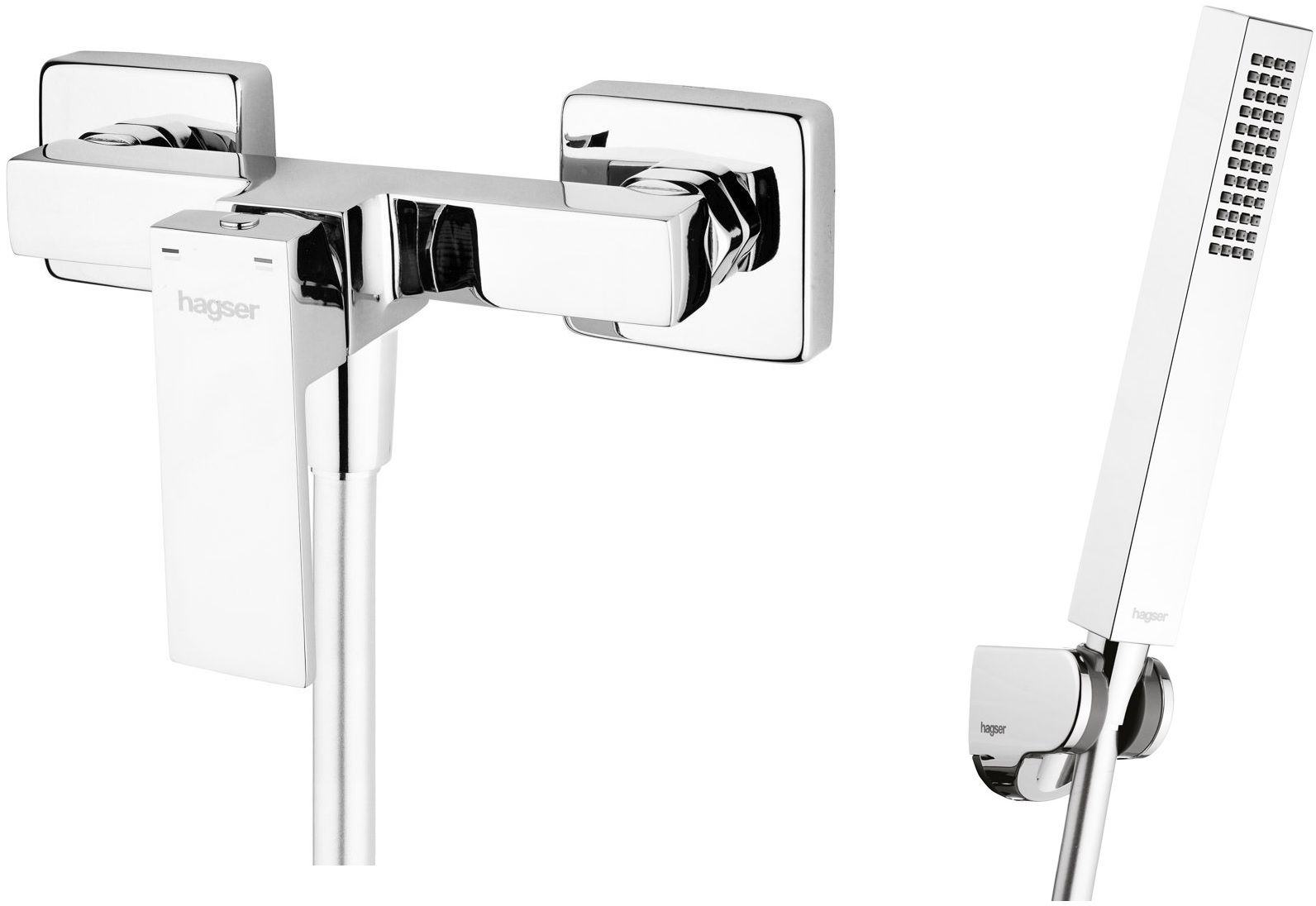 Set rubinetto per doccia Hagser Ulva HGR30000033, doccetta Hagser Lea HGR80000037, HGR15000037, HGR90000037