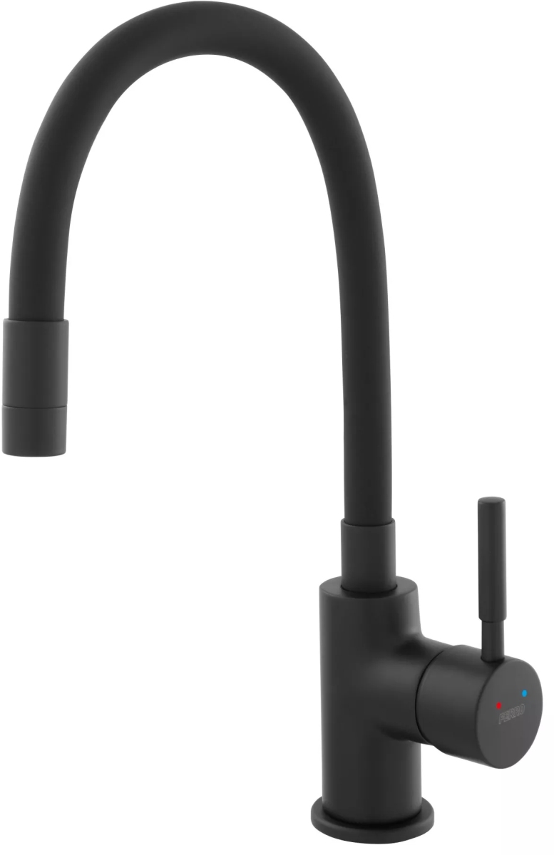 Ferro Zumba rubinetto da cucina verticale nero BZA4BLB_CZARNA