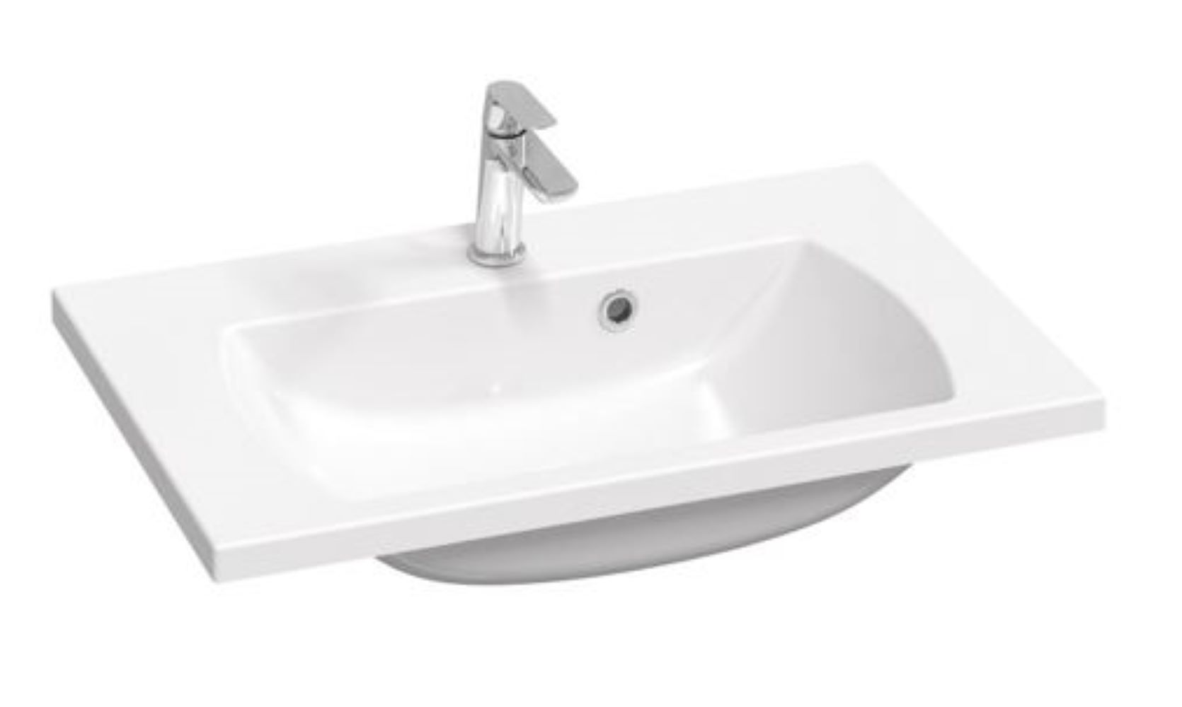 Ravak Classic II lavabo 70x45 cm rettangolare da mobile bianco XJX01170000