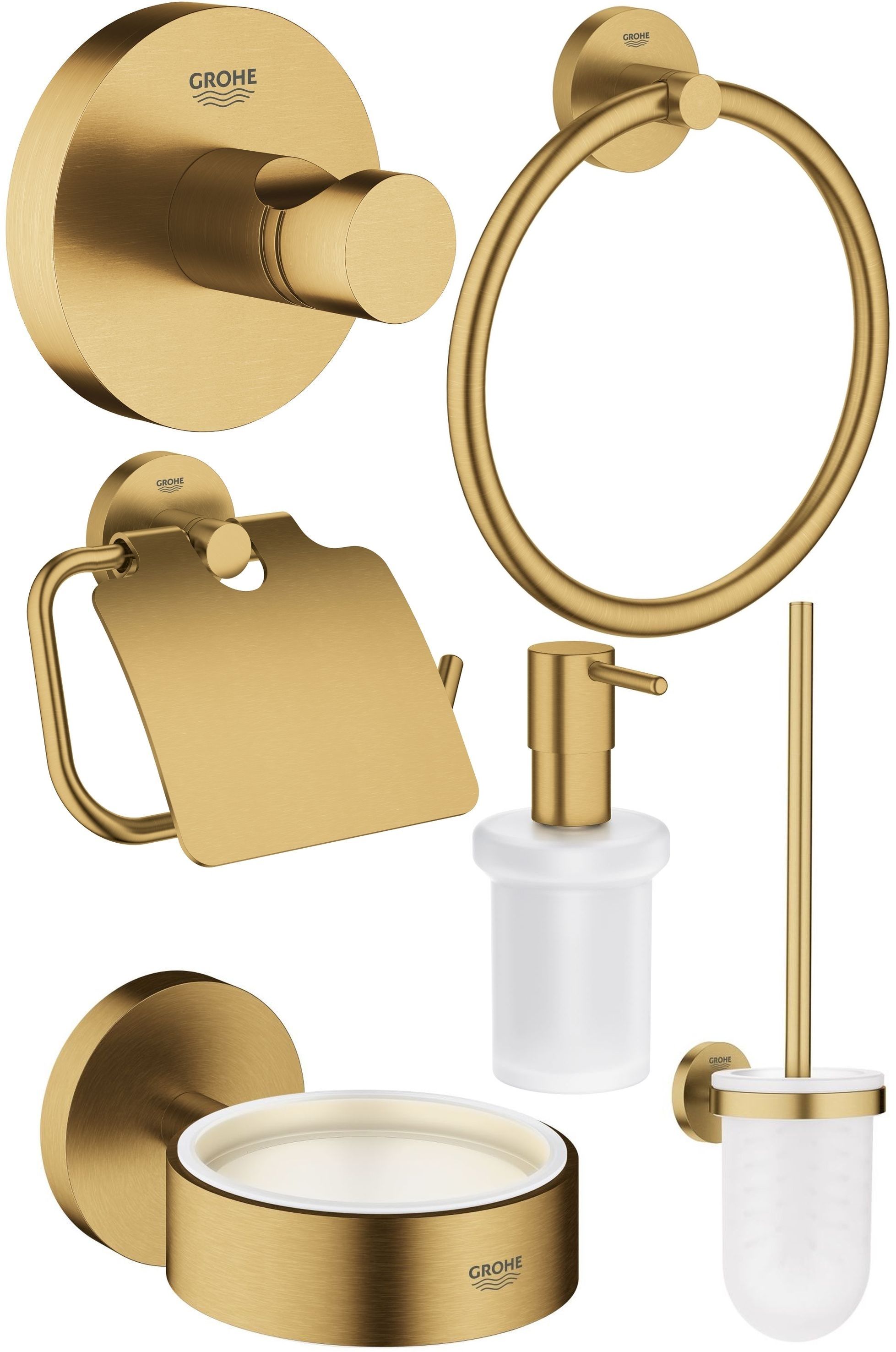 Set scopino WC Grohe Essentials 40374GN1, portarotolo Grohe Essentials 40367GN1, 40369GN1, 40365GN1, 40394GN1, 40364GN1