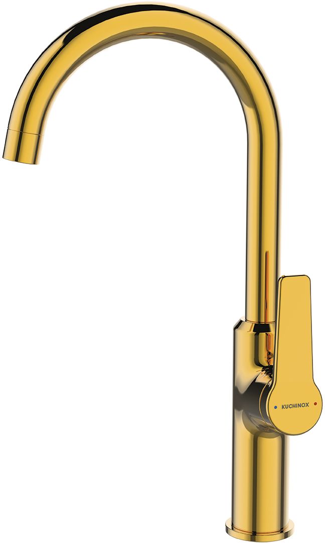 Kuchinox Alanis rubinetto da cucina verticale oro/oro antico BQIG68D