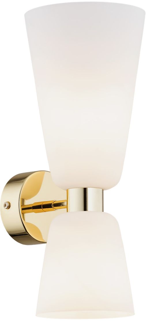 Argon Reno lampada da parete 2x7 W ottone-opale 1034