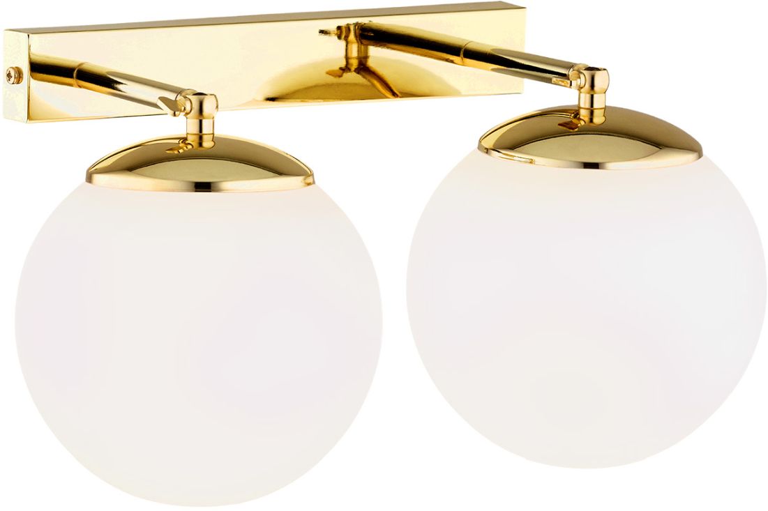 Argon Satelite Plus lampada da parete 2x15 W ottone-opale 1052