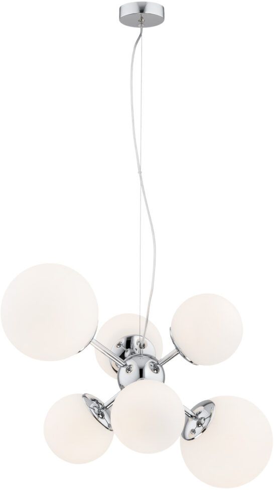 Argon Satelite lampada sospesa 6x15 W cromo-opale 2531